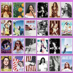 Lana del rey postersの防水ラップトップ,25個,ステッカー,スーツケース,アウトドア,冷蔵庫,おもちゃ,冷蔵庫用の防水ステッカー