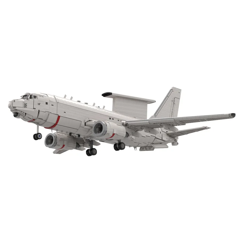 Gobricks MOC Boeing E-7 Wedgetail Airplane Building Blocks Model British Reconnaissance Aircraft Bricks Assembly Toys Kids Gifts