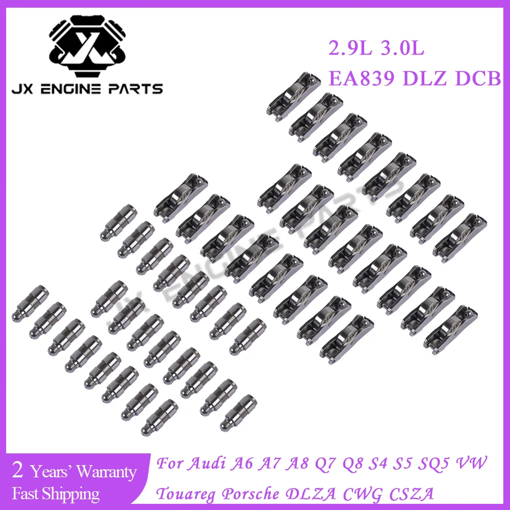EA839 Engine Valve Lifter Rocker Arm Set For Audi 2.9 3.0 A6 A7 A8 Q7 Q8 S4 S5 SQ5 VW Touareg Porsche Cayenne 2.9L 3.0L DLZ CWG