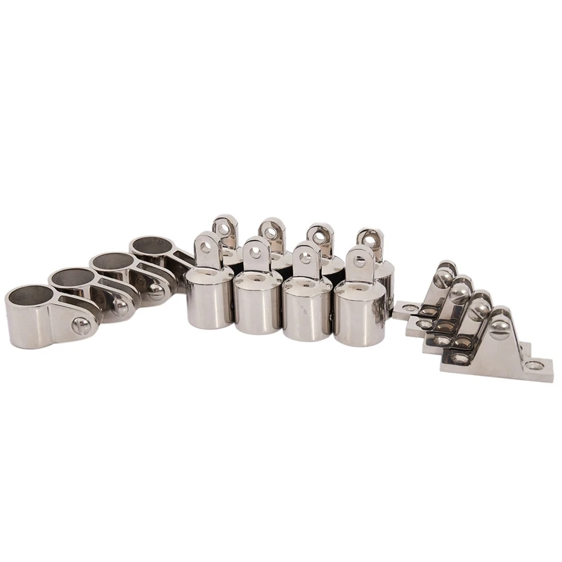 

4 Bow 1 Inch Bimini Top Boat Stainless Steel Fittings Marine Hardware Set - 16 Piece Set Of Ss316 1 Inch(25Mm)