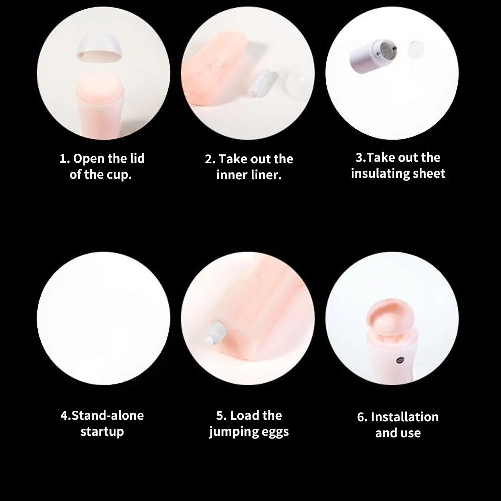 Suction Cup Masturbation Cup with Realistic Texture Penis Trainer Endurance Control Sex Toy for Men view 3
