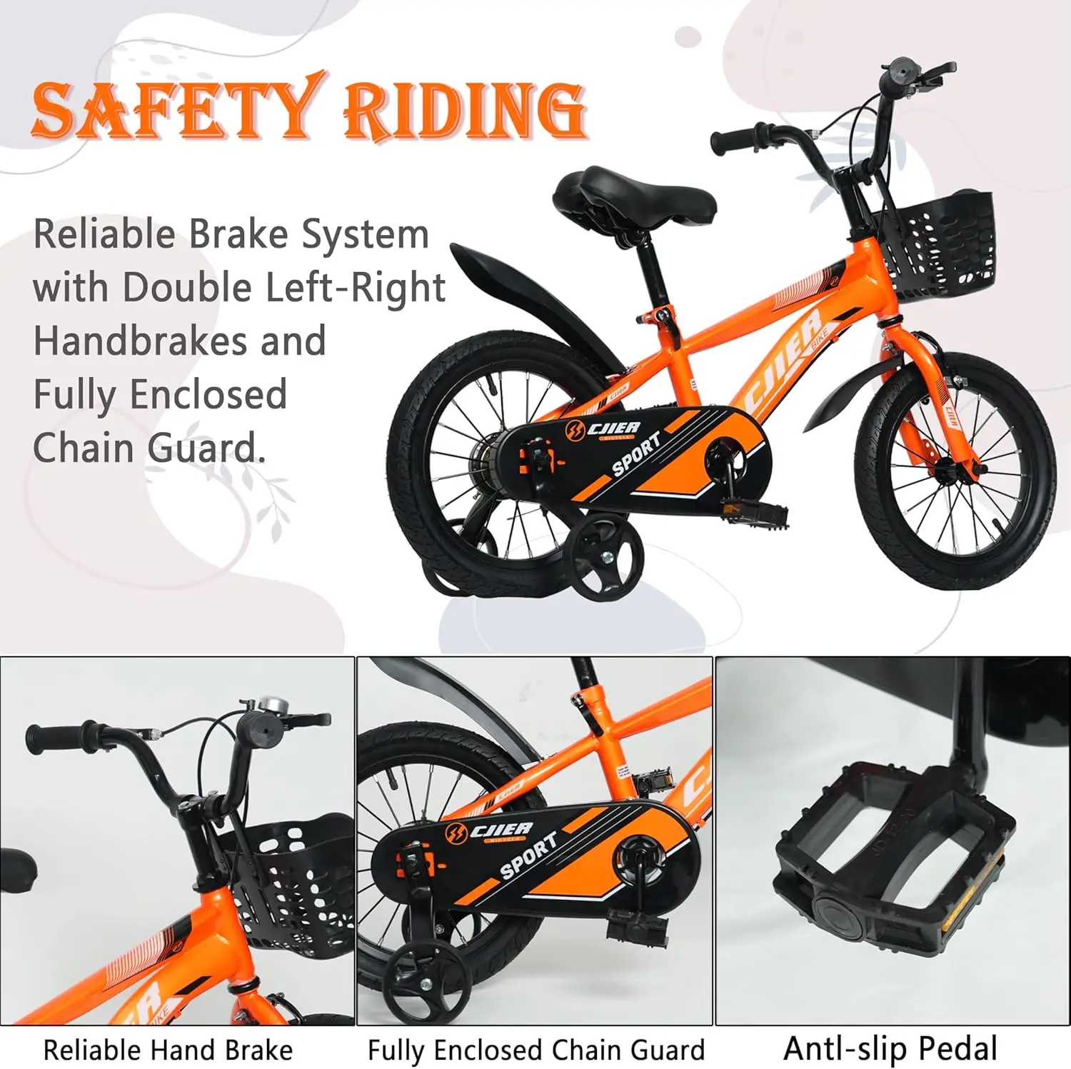 Rower dziecięcy, rowery dziecięce 14 16 20 cali z kołami pomocniczymi/stojakiem dla chłopców i dziewcząt w wieku 3-12 lat, rower sportowy dla dzieci