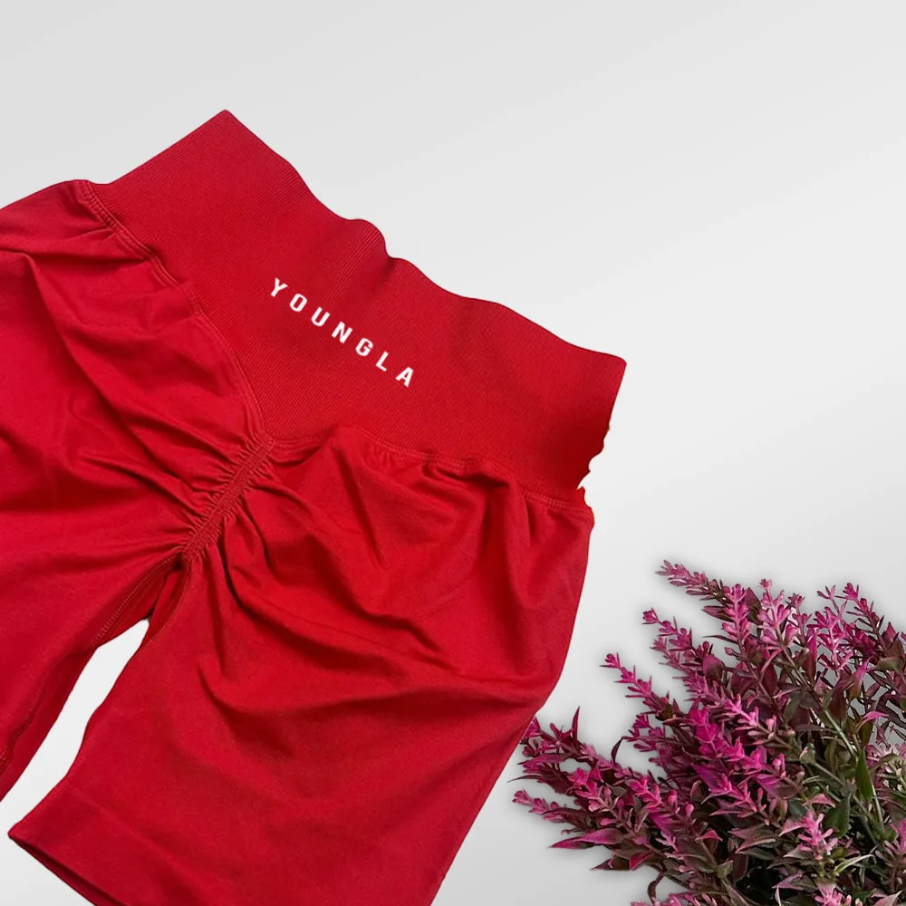 شارع تريند العلامة التجارية المرأة اليوغا السراويل الدراجات مرونة عالية الورك رفع الرياضة اللياقة البدنية السراويل النسائية الصيف اليوغا اللياقة البدنية #2