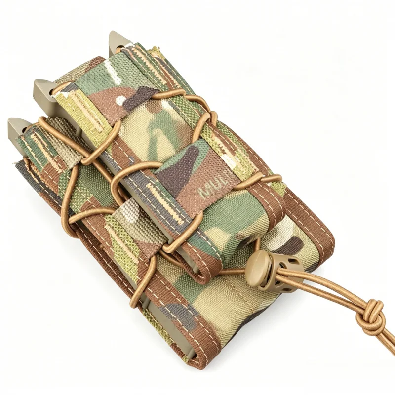 Elastic Nylon Tactical Magazine Pouch MOLLE Single Mag Holder Utility Carrier Outdoor Gear Accessory - view 5