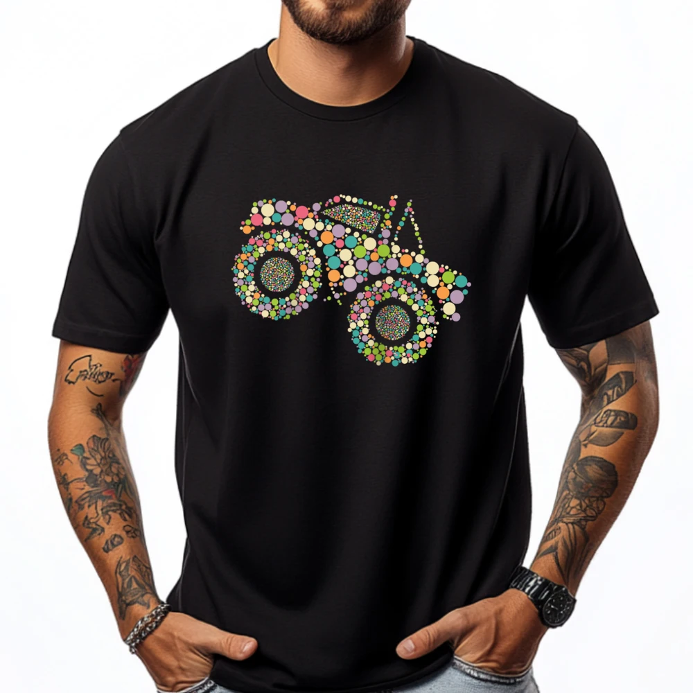 

Polka Dot Monster Truck Dot Day Raglan Graphic Shirts Men Men's T-Shirts HOLIDAYS Tees Harajuku Comfortable T-Shirt