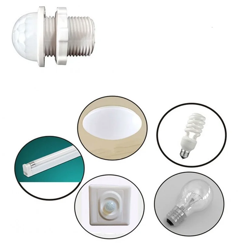 PIR-Bewegungsmelder Intelligenter Schalter für Innen- und Außenbereich Infrarot-Lichtsensor 110V 220V Zeitverzögerungsmodus Einstellbarer Beleuchtungsschalter – Detail 19