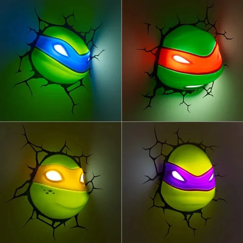 Creative LED Wall Lamp 3D Decorative Figures Ornament Cartoon Anime Corridor Light Children Bedroom Bedside Decor Kids Gifts