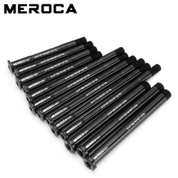 MEROCA MTB Road Bike Barrel Axle Bar 15/12mm*100/110/142/148mm open gears Aluminum alloy material Front and rear tire fork axles