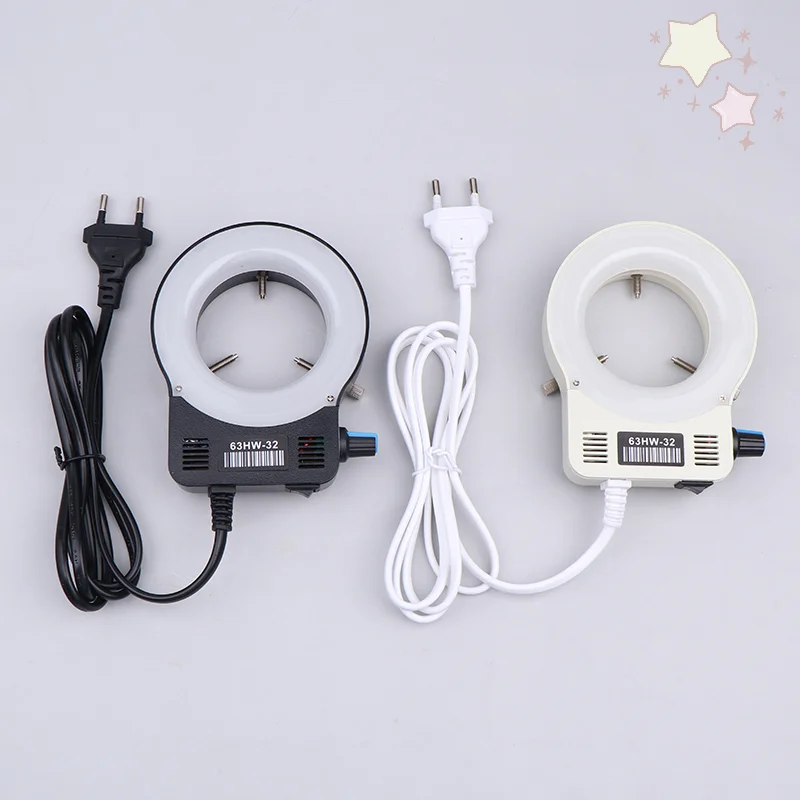 

High-Intensity LED Circle Light for Microscopes, Includes EU Plug Camera Illuminator