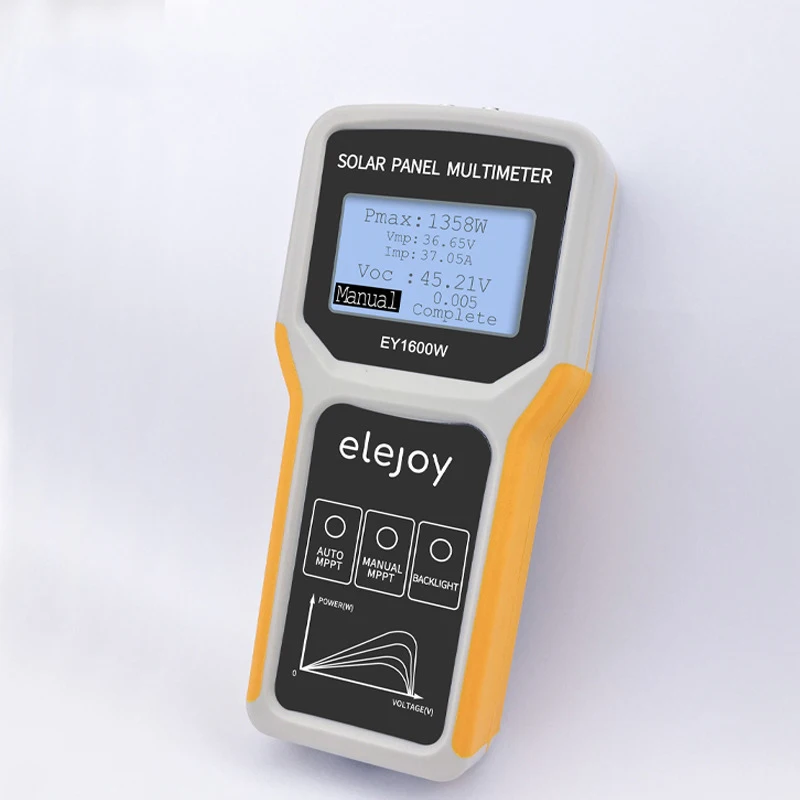 Nowy Multimetr Ręczny do Paneli Fotowoltaicznych, Multimetr do Paneli Solarnych, Automatyczne/Ręczne Wykrywanie, Wyświetlacz LCD o Wysokiej Rozdzielczości