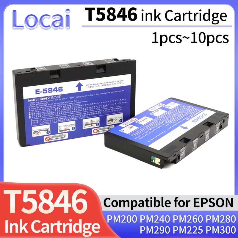 

1/2/3/5/10 шт. T5846 картридж, совместимый с струйным принтером EPSON Picture Mate PM200 PM240 PM260 PM280 PM290 PM225 PM300