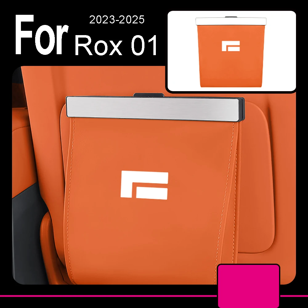 

Car Trash Bin Bag Miscellaneous Storage Box Fit For BAIC JISHI Polestone 01 Rox 01 Interior Storage Box Organization Accessories