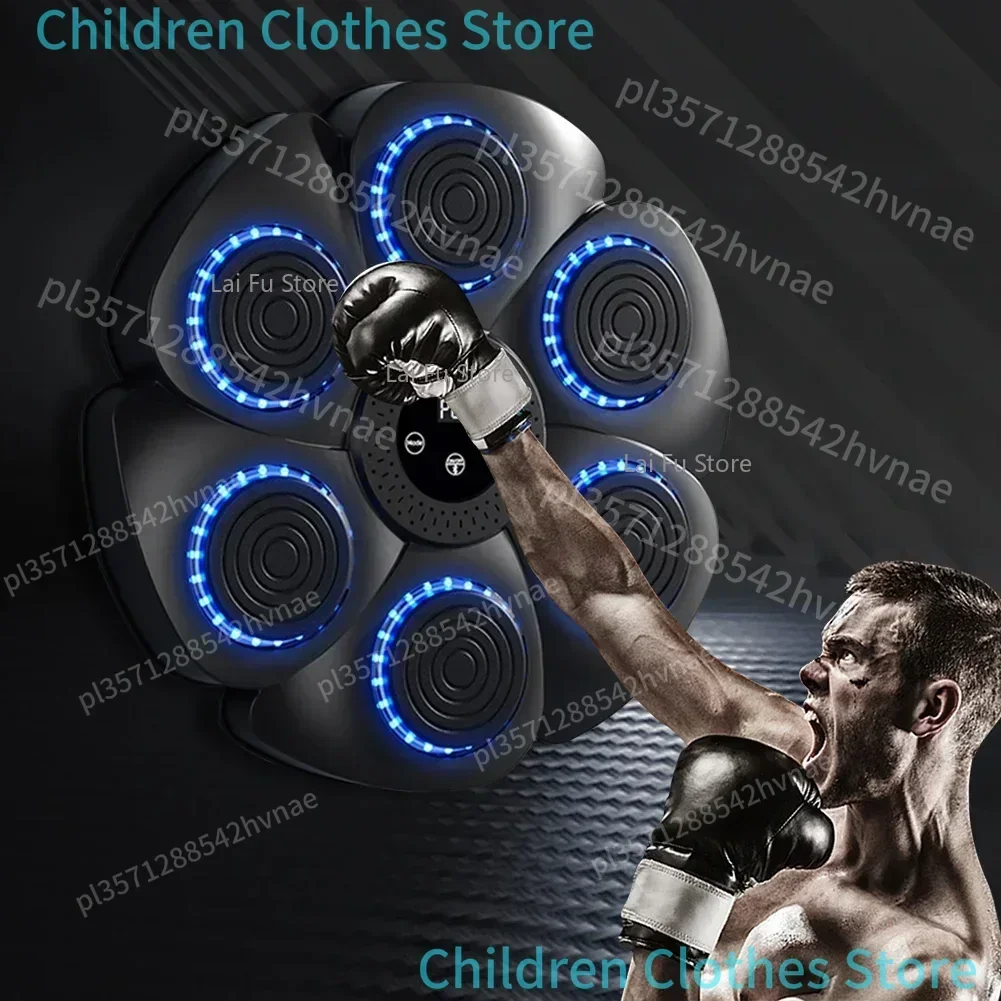 Picture 5: Music Boxing Machine Smart Bluetooth-Compatible Boxing Pads Workout Wall Target Punching Training Equipment for Home Exercise