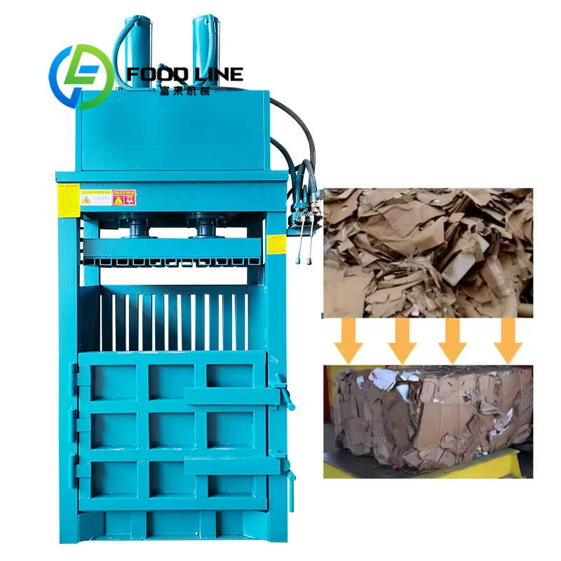 

Semi Automatic Vertical Hydraulic Baler Simple Button Control Easy Maintenance For Small Business Waste Recycling Demand