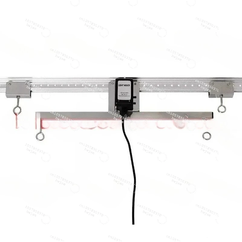 7ft Adjustable Grow Light Mover Rail Hydroponic System Kit For planting