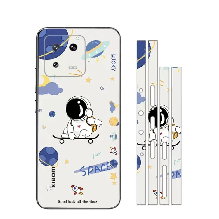 3M Full Cover Cute Pattern Matte Film Skin Phone Back +Side Sticker For XIAOMI 13 Ultra 13 Pro MI 14 Cartoon Wrap