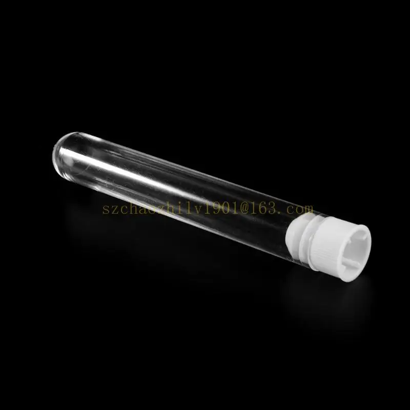 62KA 10X Các ống kiểm tra bằng nhựa đa chức năng với mũ tròn dưới cùng cho các thiết bị hóa học học