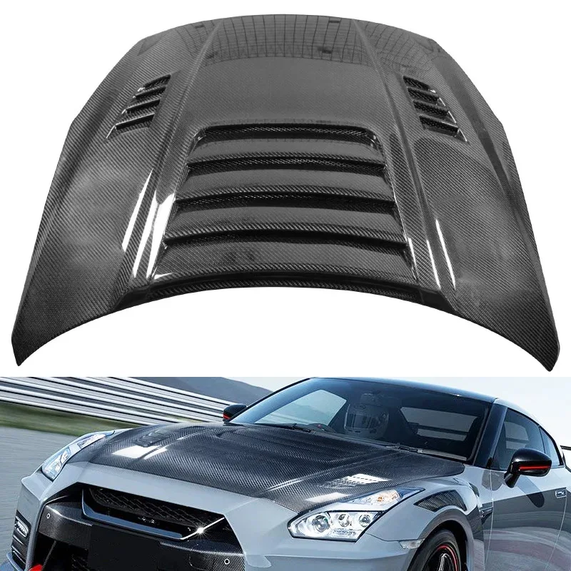 

Передний капот двигателя из углеродного волокна в стиле GTII для 09-12 GTR R35, новое состояние