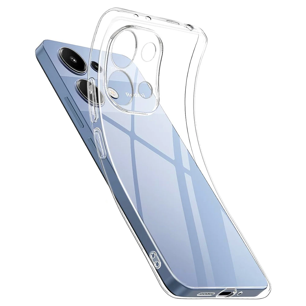 Ultra Thin Clear Silicone Soft Case For Xiaomi Redmi Note 13 12 12S 11 11S 11T Pro Plus Pro+ 4G 5G Shockproof Shell Back Cover