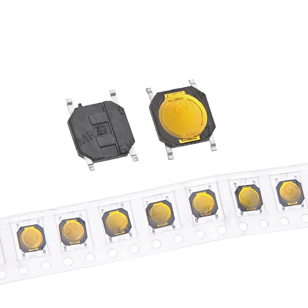 100PCS 4*4*0.8mm DC12V 4X4X0.8mm Tactile Push Button Switch Tact 50mA Membrane Switch 4x4x 0.8MM 4 Pin Switch Micro Switch SMD