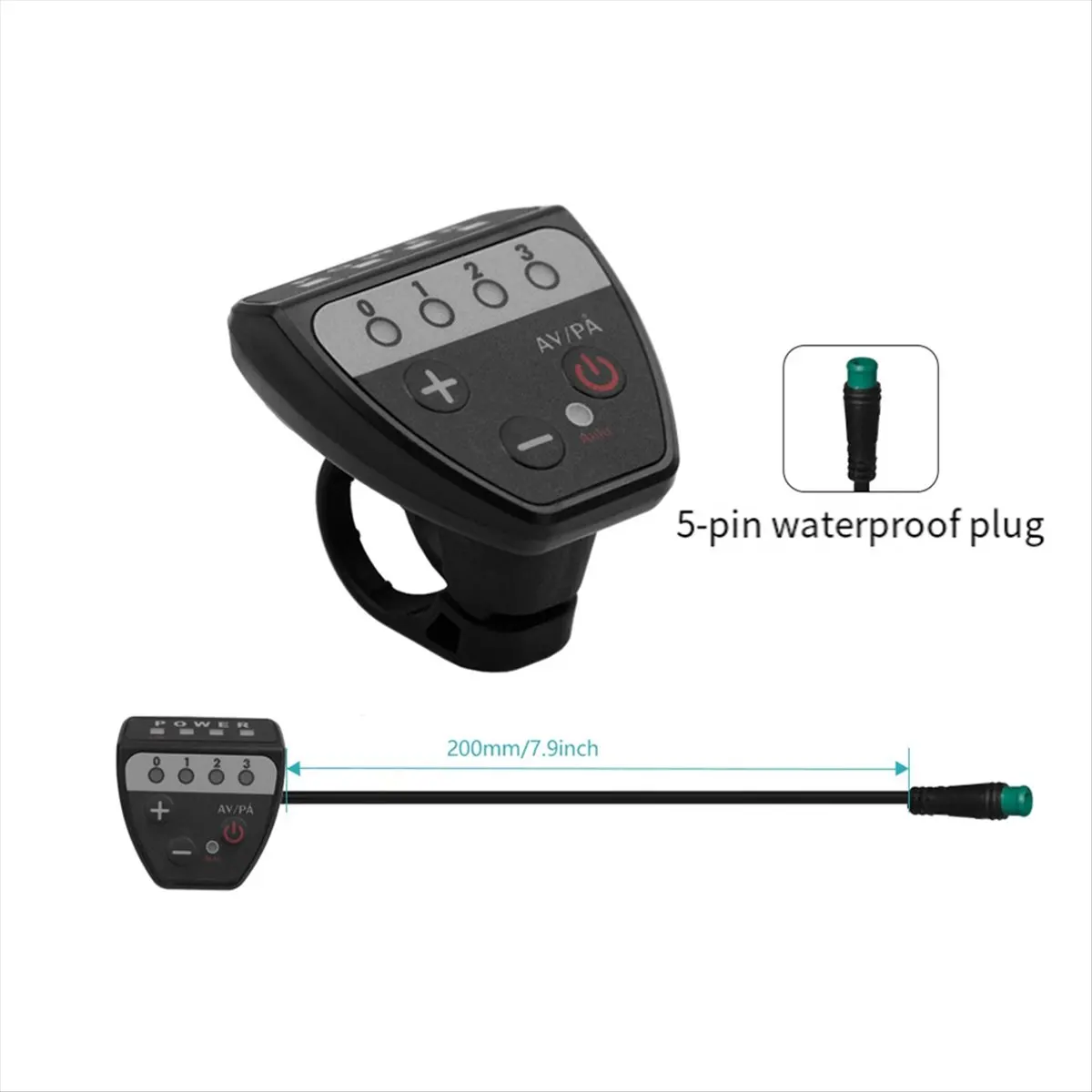 Electric Bicycle 36V48V LED G20 Meter Control Panel Display for Ebike 5 Pin Waterproof Plug Connector [JQ-EN&RS]
