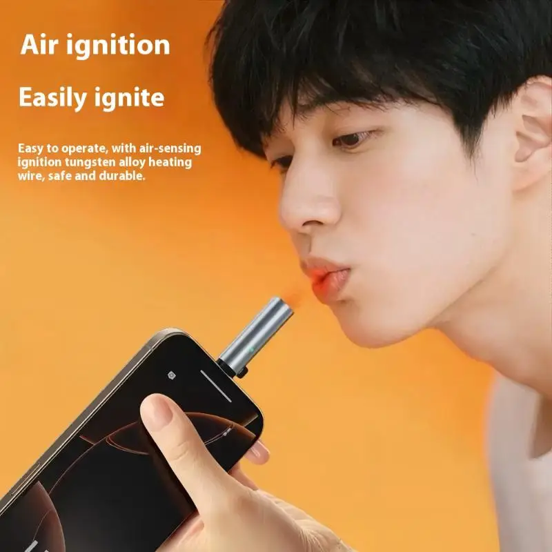 1Pcs TYPE-C Portable Low Consumption Mini Electronic  Windproof And Energy Saving Outdoor Phone