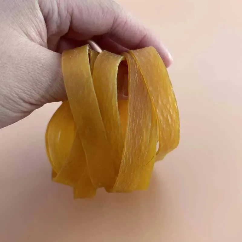 40Pcs Large Size 6CM/2.4inch Rubber Band Yellow Elastic Rubber Bands Home Kitchen School Office Rubber Ring Packing Supplies