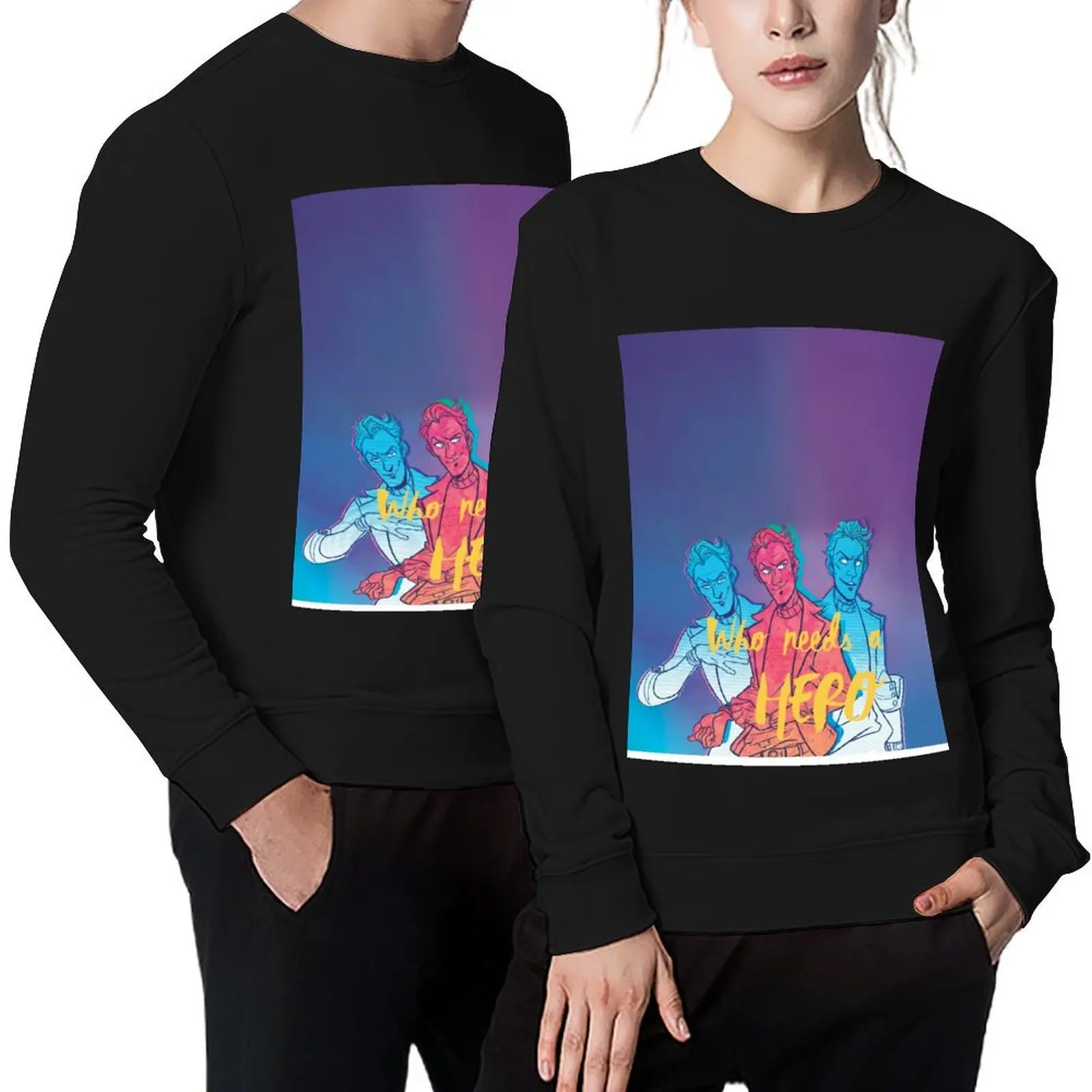 

Who Needs A Hero Pullover men wear clothes for men autumn clothes men clothes sweatshirt male