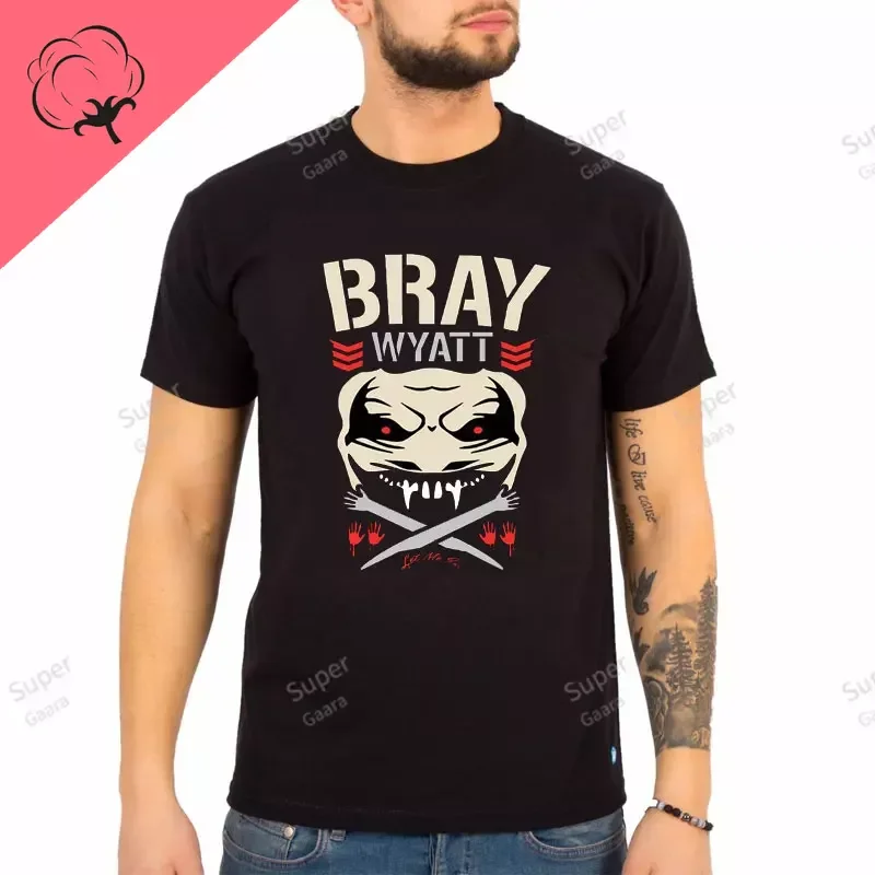 

Bray Wyatt Theme 100%Cotton Men's Dedicated Clothing Short Sleeve Tee Graphic Shirts Women's T-shirt Man Gym Y2k Streetwear Tops