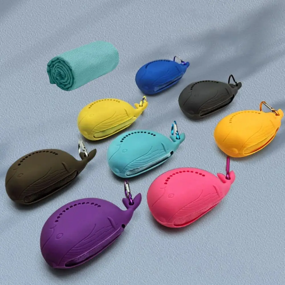 Toalha de gelo de resfriamento de secagem rápida para ao ar livre saco bonito portátil fitness toalha fresca com fivela absorção de suor esportes toalha fria