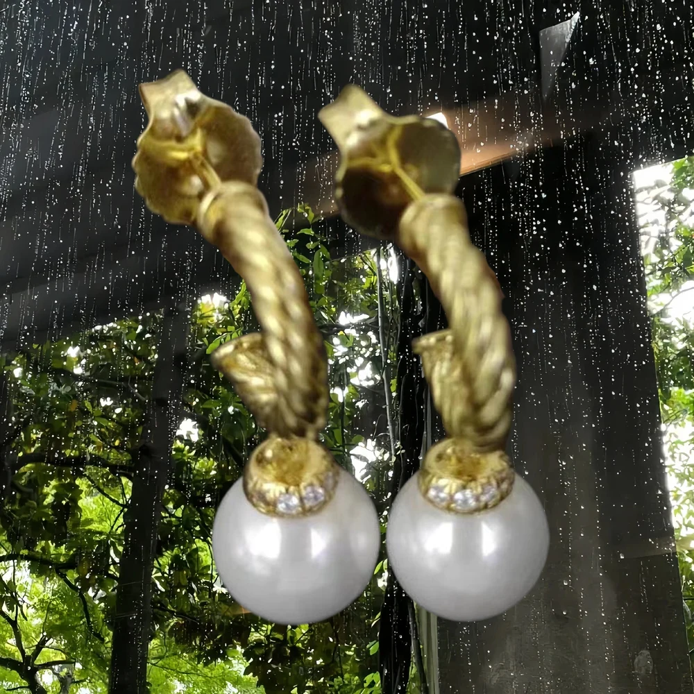 Pendientes de Plata de Ley 925 con Diseño DY, Hipoalergénicos, Elegantes Adornos para las Orejas, Joyería Moderna para Damas, Regalo para Citas