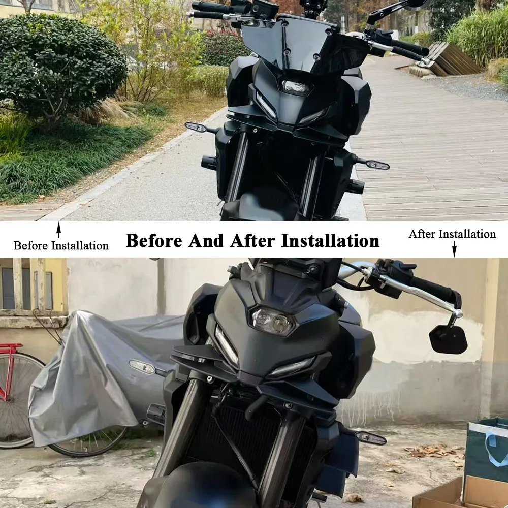 Motorcycle Alerones Sport Downforce Laterales Naked Side Spoilers Aerodynamic Wing Deflector For YAMAHA MT-07 MT07 MT 07 2025- - view 6