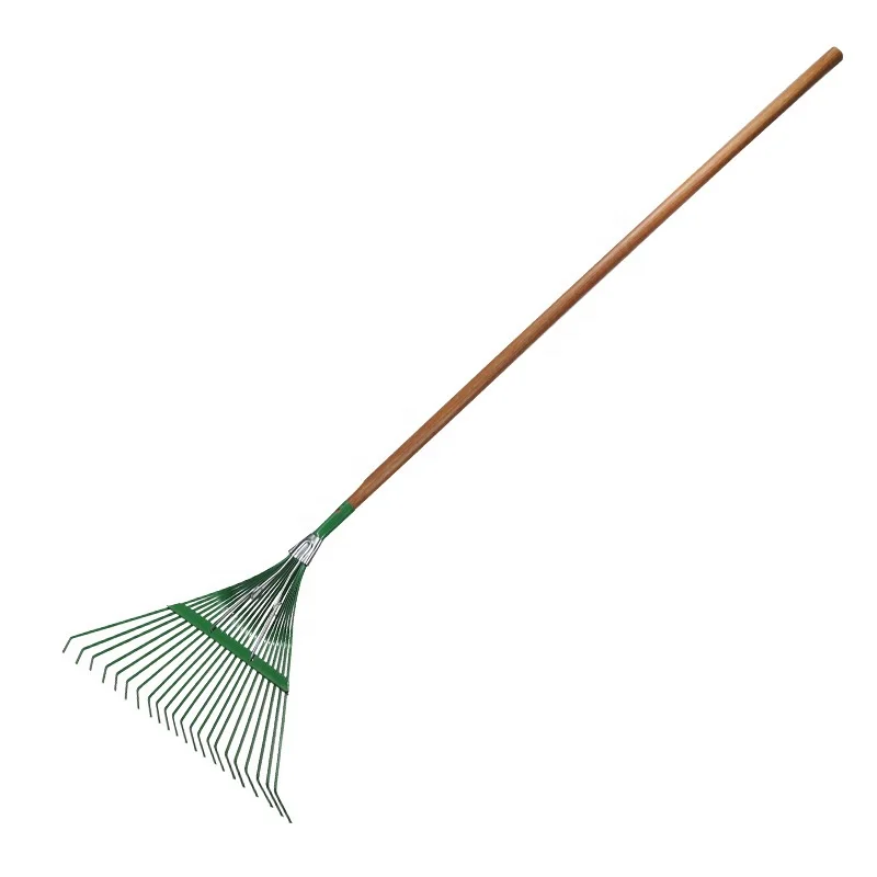 Rake 22Teeth Carbon Steel Rakes DIY Craft Grass Leaf Rake Gardening Supplies For Garden Farm Backyard