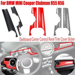 For BMW MINI R56 2007-2013 For MINI Cooper Clubman R55 2012 2011 2010 2009 Dashboard Center Control Panel Trim Cover Sticker