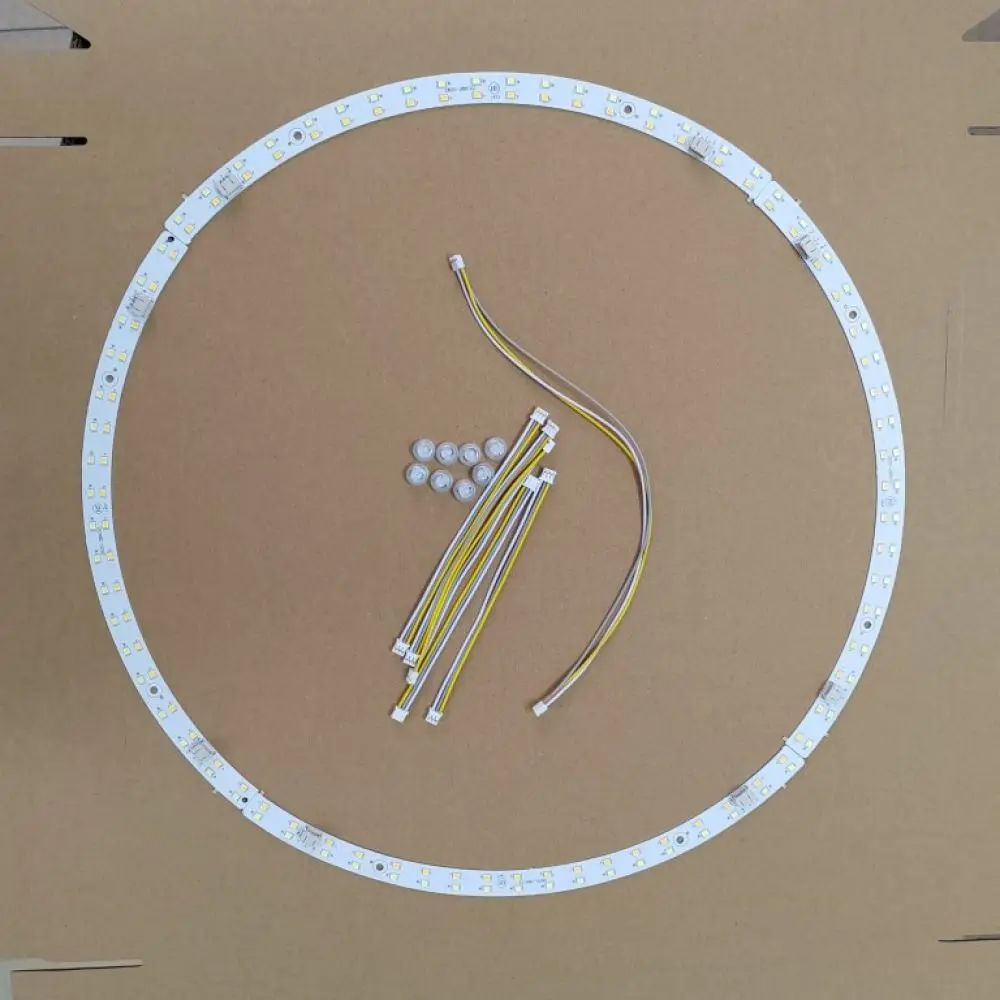 Curved LED Lighting Strip For Ceiling Fan Fixture Replacement Optical Lens Dimmable Module Bright Home Ceiling Lamp Core