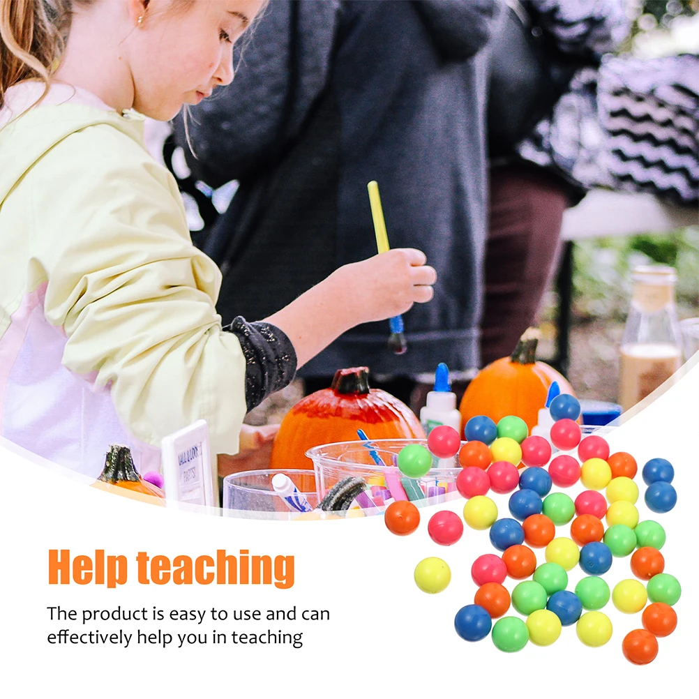 100 قطعة كرات العد البلاستيكية للأطفال التعرف على الألوان شكل فرز لعبة الكرة حفرة مسرح الرياضيات التعلم في الهواء الطلق #2