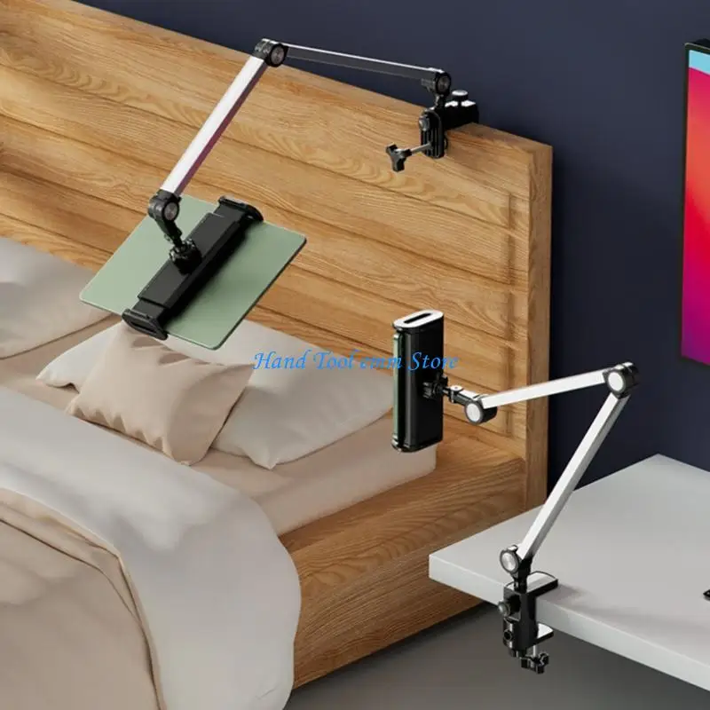 

H37F 360 Degree Adjustable Desk Clamp C Retaining Clip Table Mount Heavy Duty Mic Stand Multi Function Boom Arm Bracket