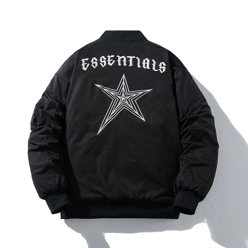 Men Vintage Jacket Autumn Winter Star Letter Embroidery Baseball Jacket Fashion Designs Women Hip Hop Brown Coat Streetwear #816