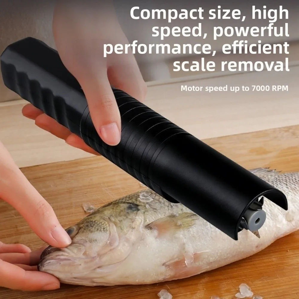 Wireless Electric Fish Scaler Handheld Waterproof Fish Scale Remover Anti-splash Effort Saving Fish Cleaning Tools Kitchen