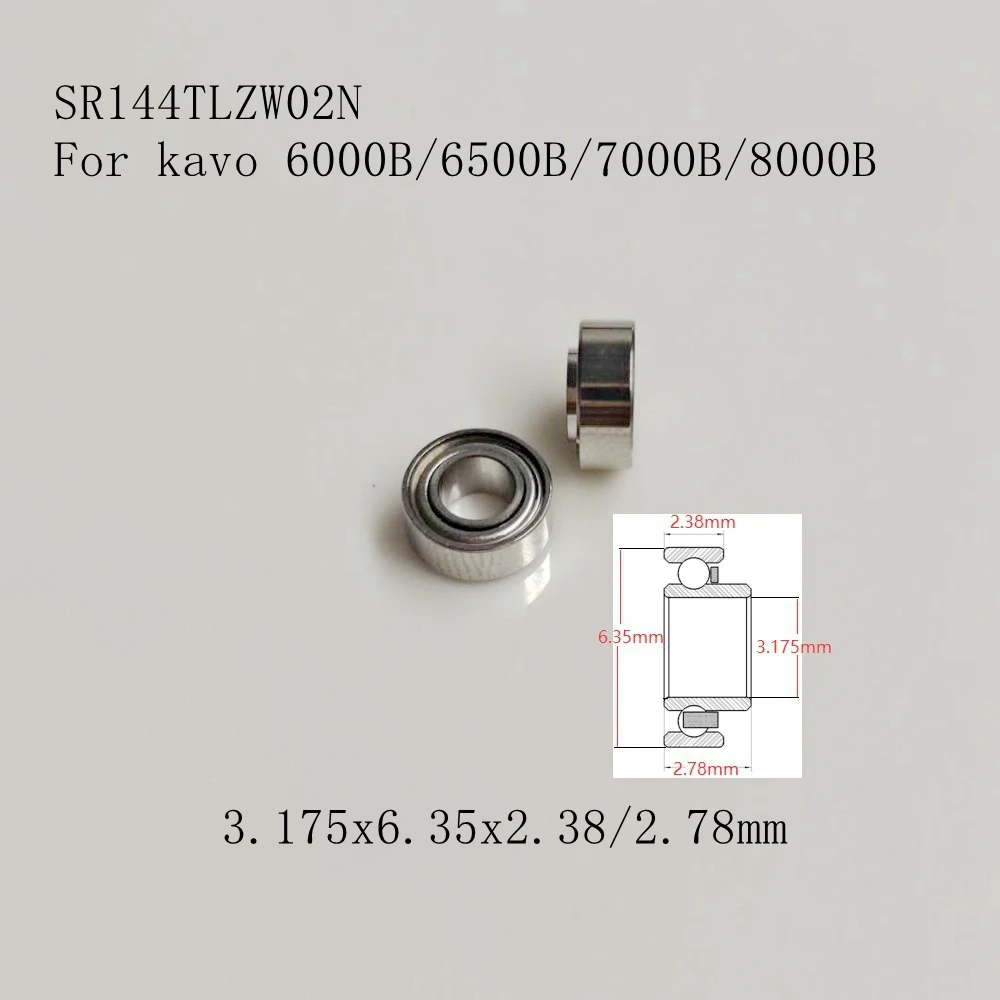 

10pcs SR144TLZW02N ABEC-7 Handpiece Turbine High Speed Dental Drill Bearings For KV 6000B/6500B/7000B/8000B