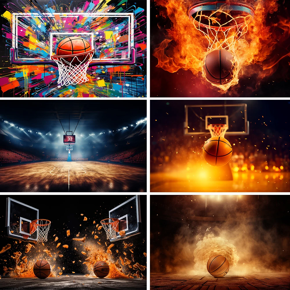 

Basketball Theme Sport Stars Kids Boy Birthday Party Decoration Backdrop 1st Baby Shower Photocall Backgrounds for Photo Studio