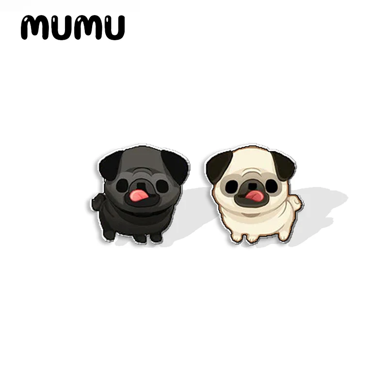 2023 New Cute Puppy Acrylic Stud Earring Poodle Corgi Earrings Resin Epoxy Jewelry Gifts Friend