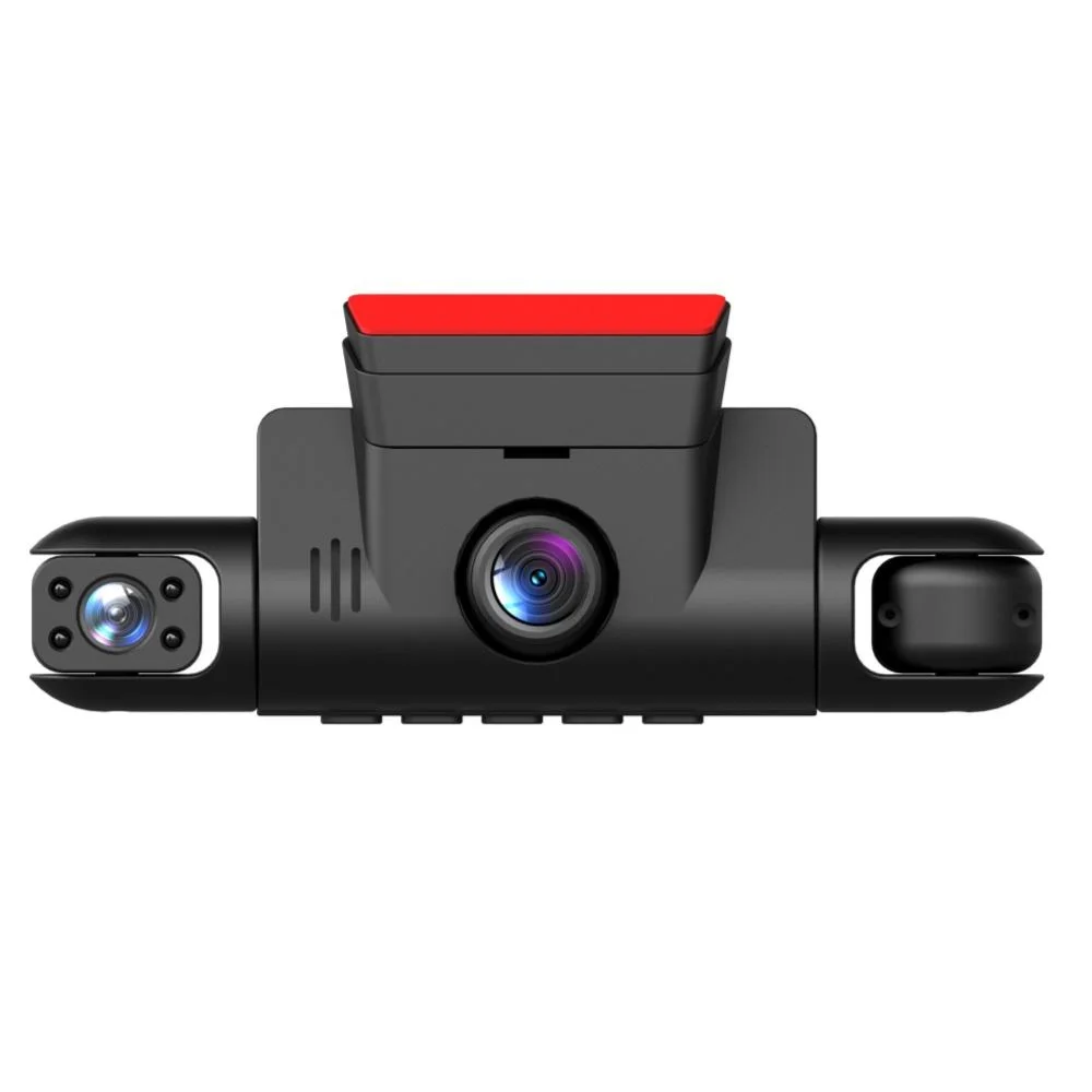 Car Dash Cam 4 Channel Black Box Driving Camera FHD 3'' 1080P Front Left Right Rear Lens Night Vision Loop Recording
