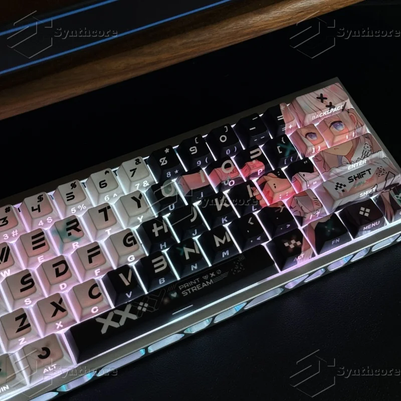 Keycap Cetak Terbuat Dari Bahan PC Dengan Penetrasi Kabut, Mendukung Wooting Ez63made68 Hero68nd63 Night Demon