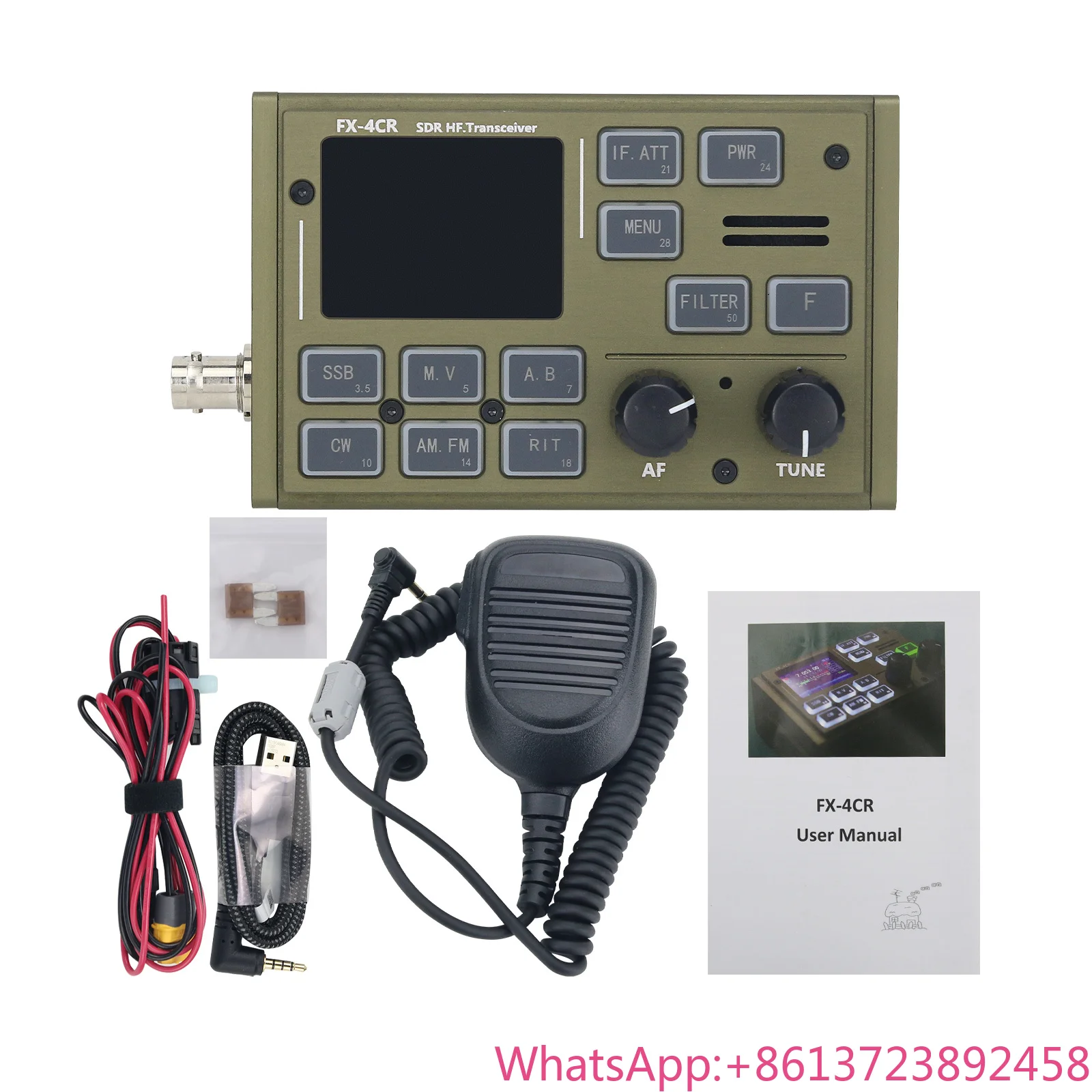 

FX4CR-2024 Final Edition SDR HF Transceiver with 1-20W Continuously Adjustable Power Range Support USB/LSB/CW/AM/FW Modes