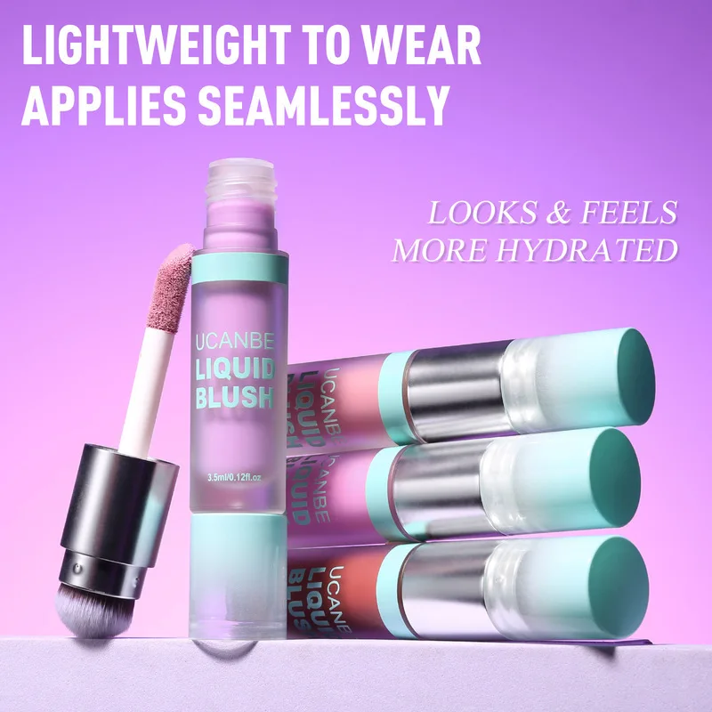 UCANBE Round Head Brush Liquid Blush Is Portable, Long-lasting And Suitable For Beginners' Daily Use