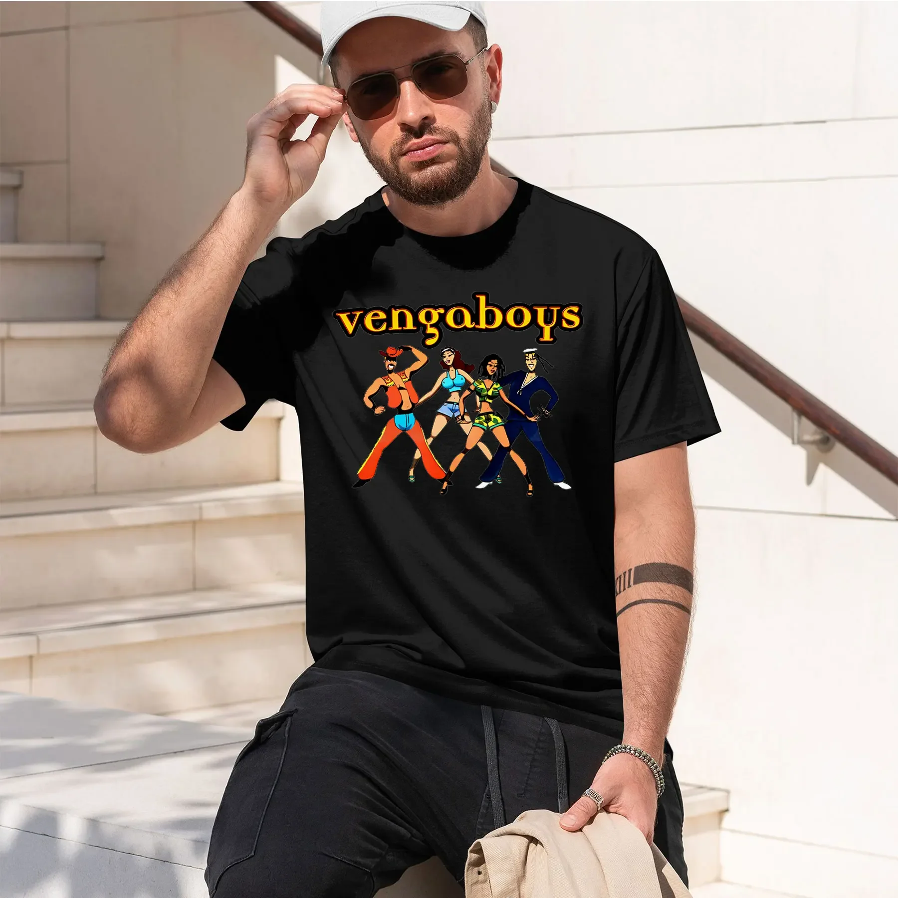 Camiseta Vengaboys 2026, nueva moda, estilo retro, estampado divertido, cuello redondo, para uso diario, cómoda y de gran venta.