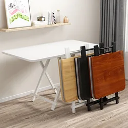 Mesa plegable portátil para el hogar, mesa de comedor cuadrada, mesa de centro para jardín al aire libre, escritorio plegable para computadora portátil, ahorro de espacio, 100x60x74