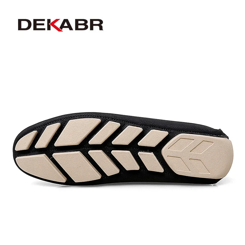 Dekabr plus size 38 ~ 47 mocassins masculinos moda verão sapatos casuais clássicos leves sapatos de condução antiderrapantes sapatos planos