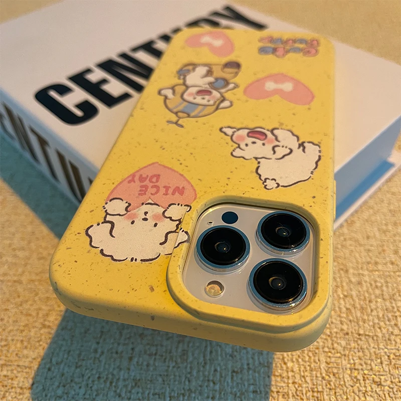 

Bike Puppy for Apple 14promax iphone13pro 12pro phone case new cute premium sense fall prevention full package creative silicone